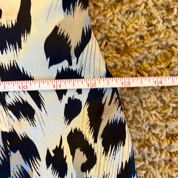 Women’s Arden B. Metallic Leopard Print One Shoulder Dress w Beading Size XS - Picture 7 of 9